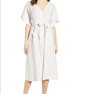 V-neck Dolman Sleeve Dress